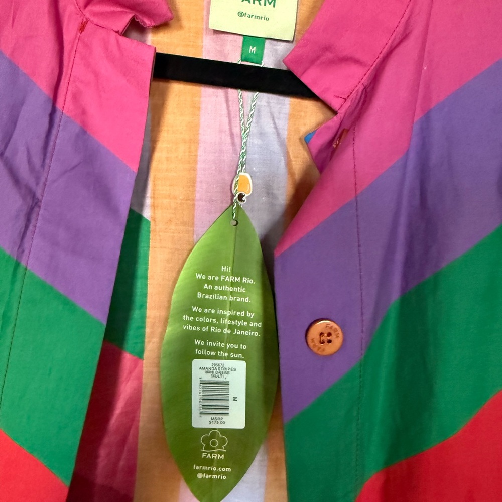 FARM Rio Multicolor Chevron Long Sleeve Dress - Picture 2 of 2